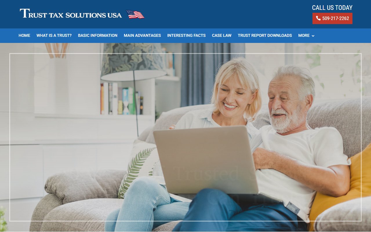 Trust Tax Solutions USA Website Mockup